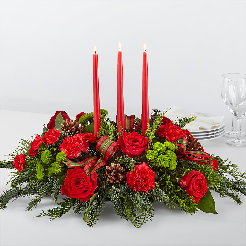 By the Candlelight Centerpiece – PAUL'S FLOWERS, Charlottetown PE