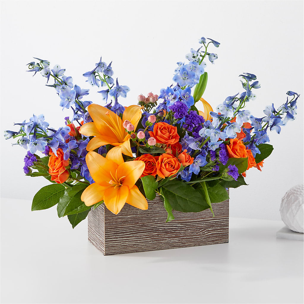 Radiant Citrus Box Bouquet – PAUL'S FLOWERS, Charlottetown PE