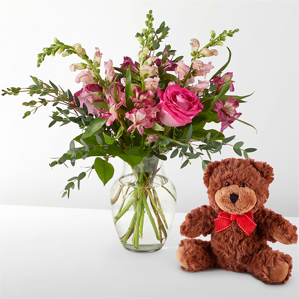 Happily Ever After Bouquet & Bear Set – PAUL'S FLOWERS, Charlottetown PE