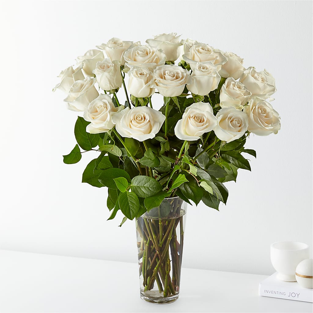 Long Stem White Rose Bouquet – PAUL'S FLOWERS, Charlottetown PE