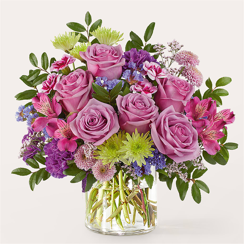 Glass Half Full Bouquet – PAUL'S FLOWERS, Charlottetown PE