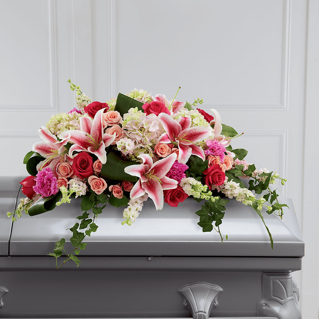 Splendid Grace Casket Spray – PAUL'S FLOWERS, Charlottetown PE