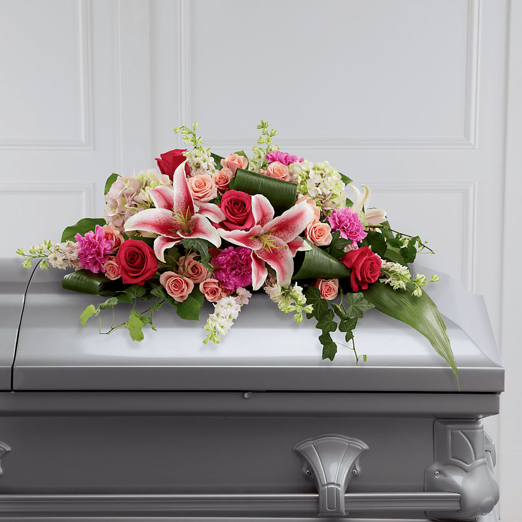 Splendid Grace Casket Spray – PAUL'S FLOWERS, Charlottetown PE