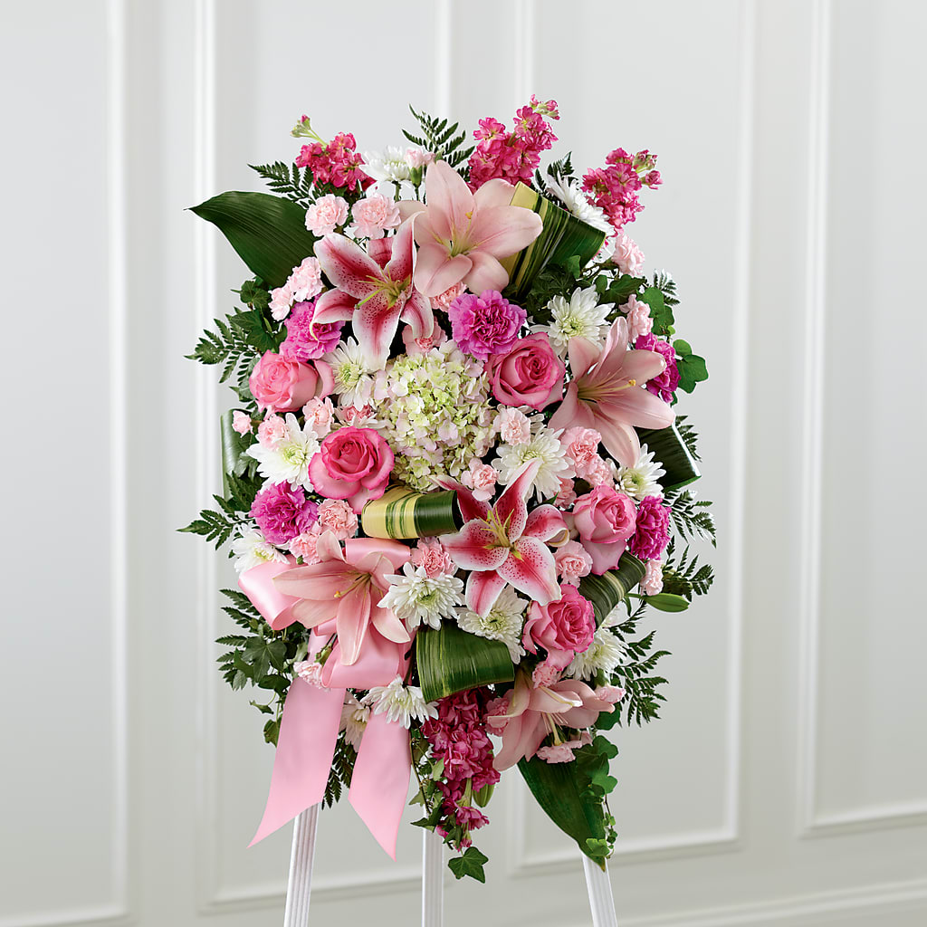 Comforting Standing Spray – PAUL'S FLOWERS, Charlottetown PE