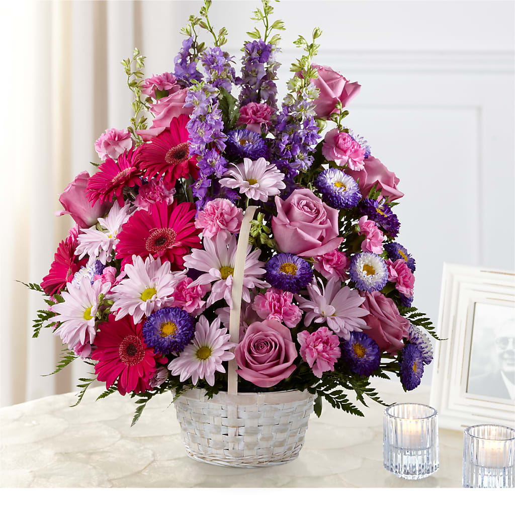 Pastel Peace Basket – PAUL'S FLOWERS, Charlottetown PE