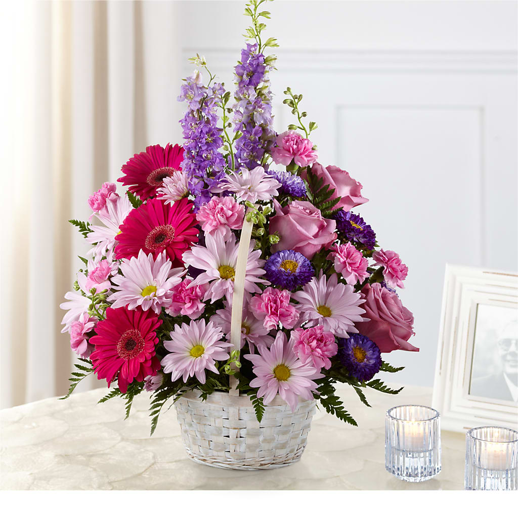 Pastel Peace Basket – PAUL'S FLOWERS, Charlottetown PE