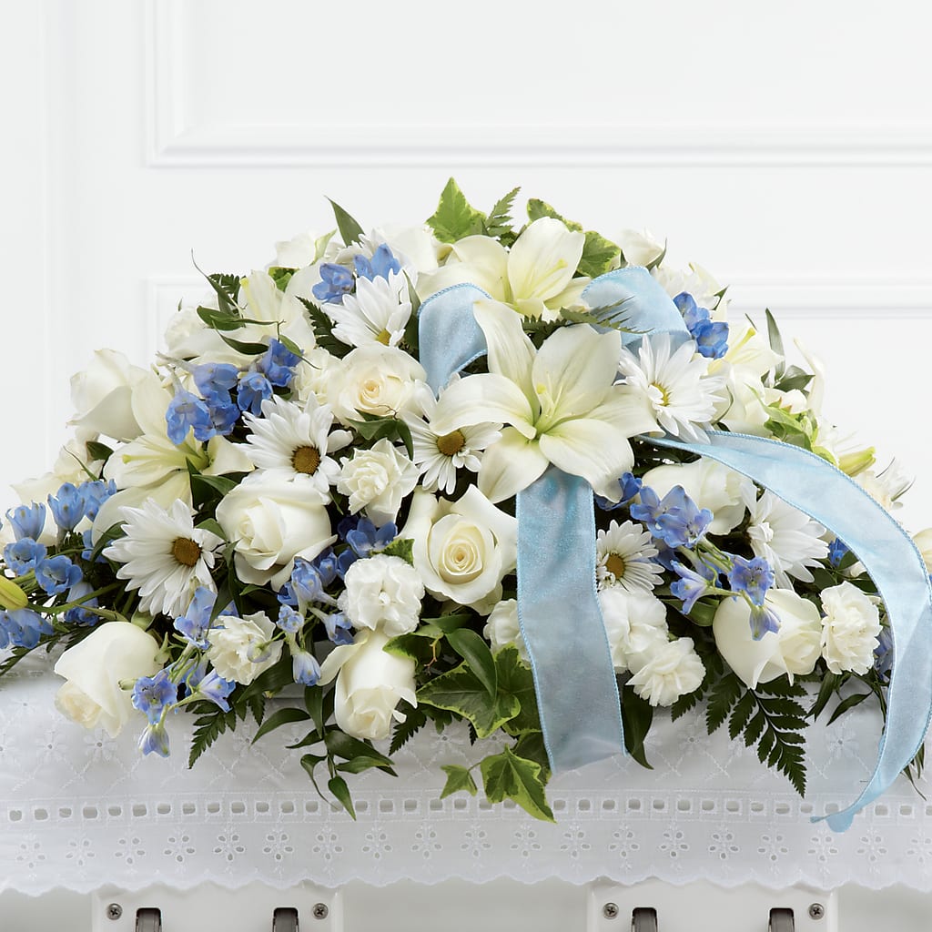 Tender Treasure Casket Spray – PAUL'S FLOWERS, Charlottetown PE