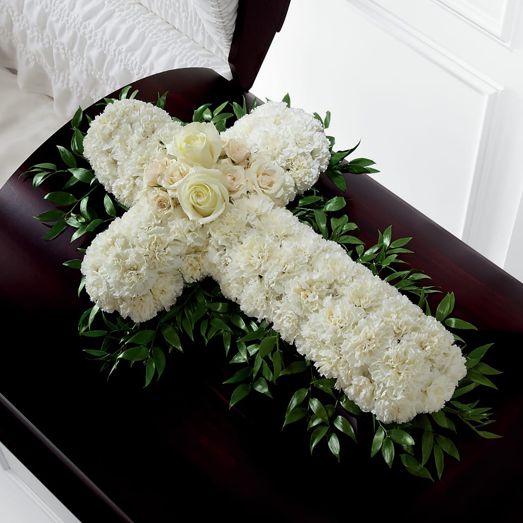 Peaceful Memories Casket Spray (Standard) – PAUL'S FLOWERS, Charlottetown PE