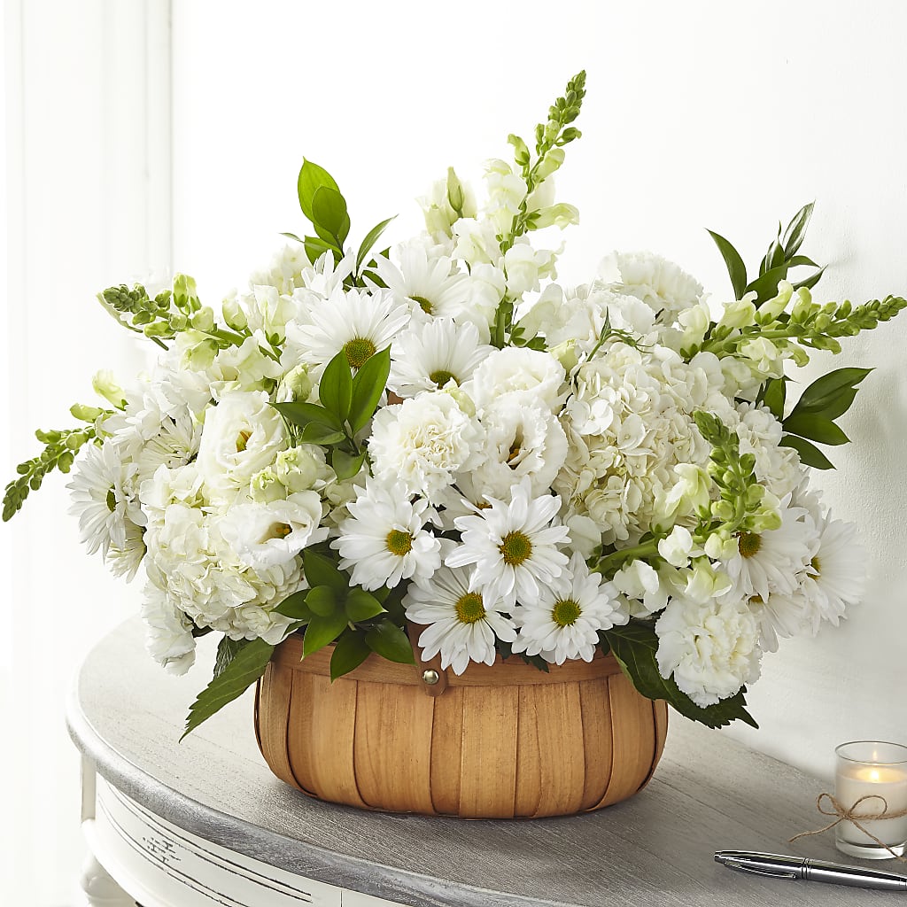 Pure Ivory Basket – PAUL'S FLOWERS, Charlottetown PE
