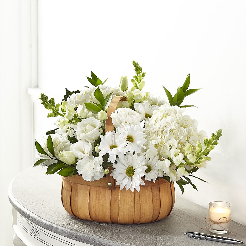 Pure Ivory Basket – PAUL'S FLOWERS, Charlottetown PE