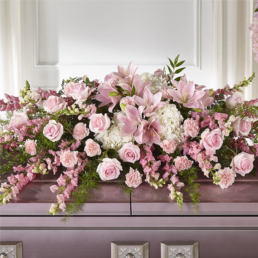 Life & Remembrance Casket Spray – PAUL'S FLOWERS, Charlottetown PE