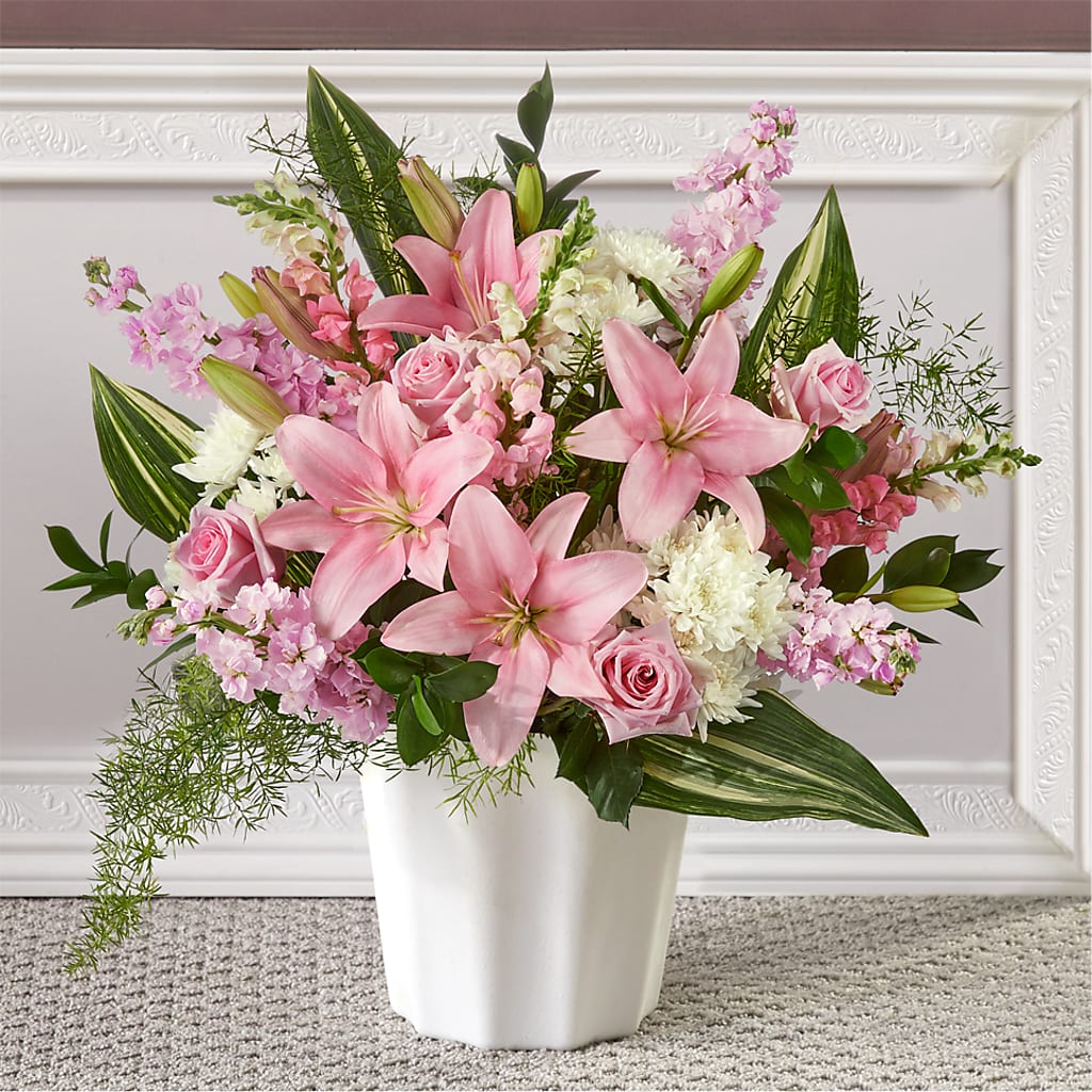 Simply Serene Floor Basket – PAUL'S FLOWERS, Charlottetown PE