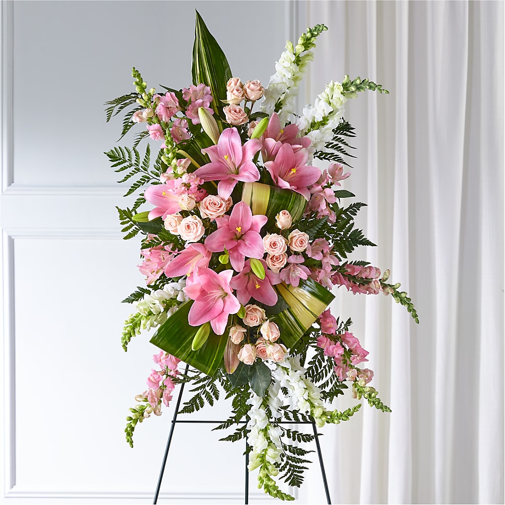 Elegant Embrace Standing Spray – PAUL'S FLOWERS, Charlottetown PE