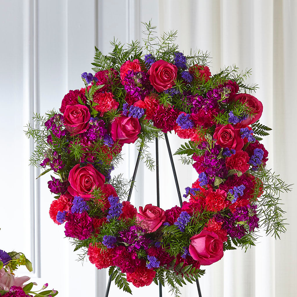 Calming Colors Wreath – PAUL'S FLOWERS, Charlottetown PE