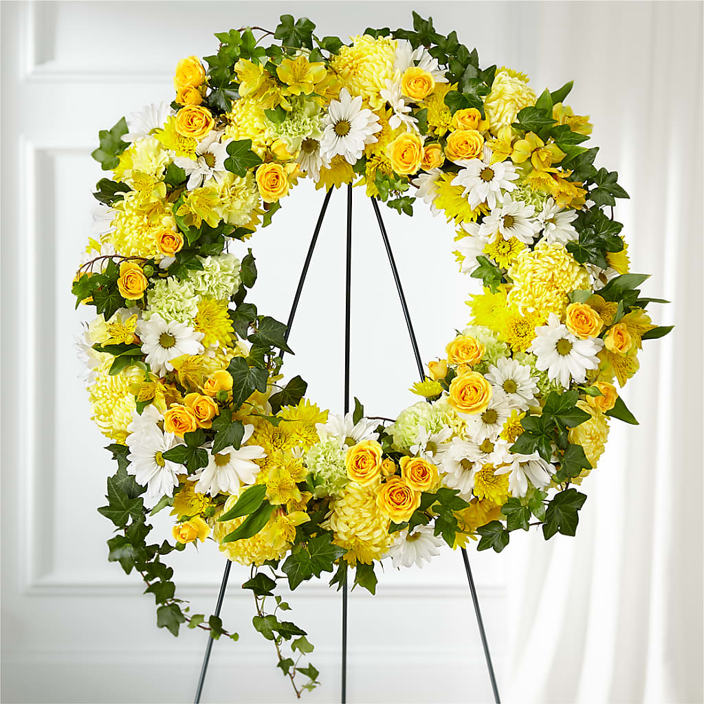 Golden Remembrance Wreath – PAUL'S FLOWERS, Charlottetown PE