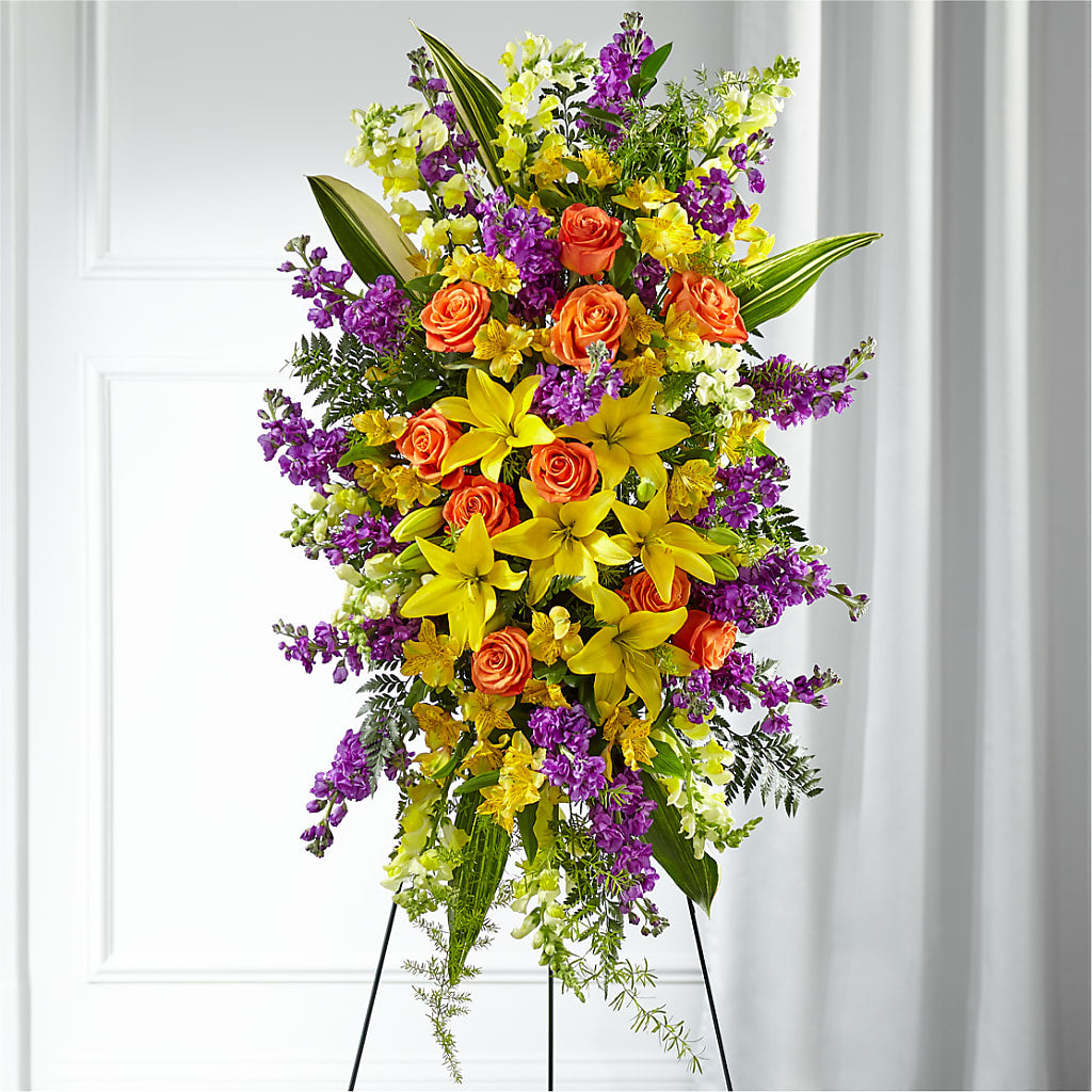 Thoughtful Prayers Standing Spray – PAUL'S FLOWERS, Charlottetown PE