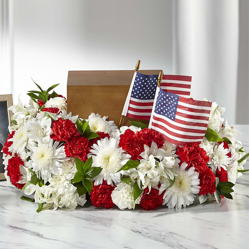 Spirit of Patriotism Cremation Adornment – PAUL'S FLOWERS, Charlottetown PE