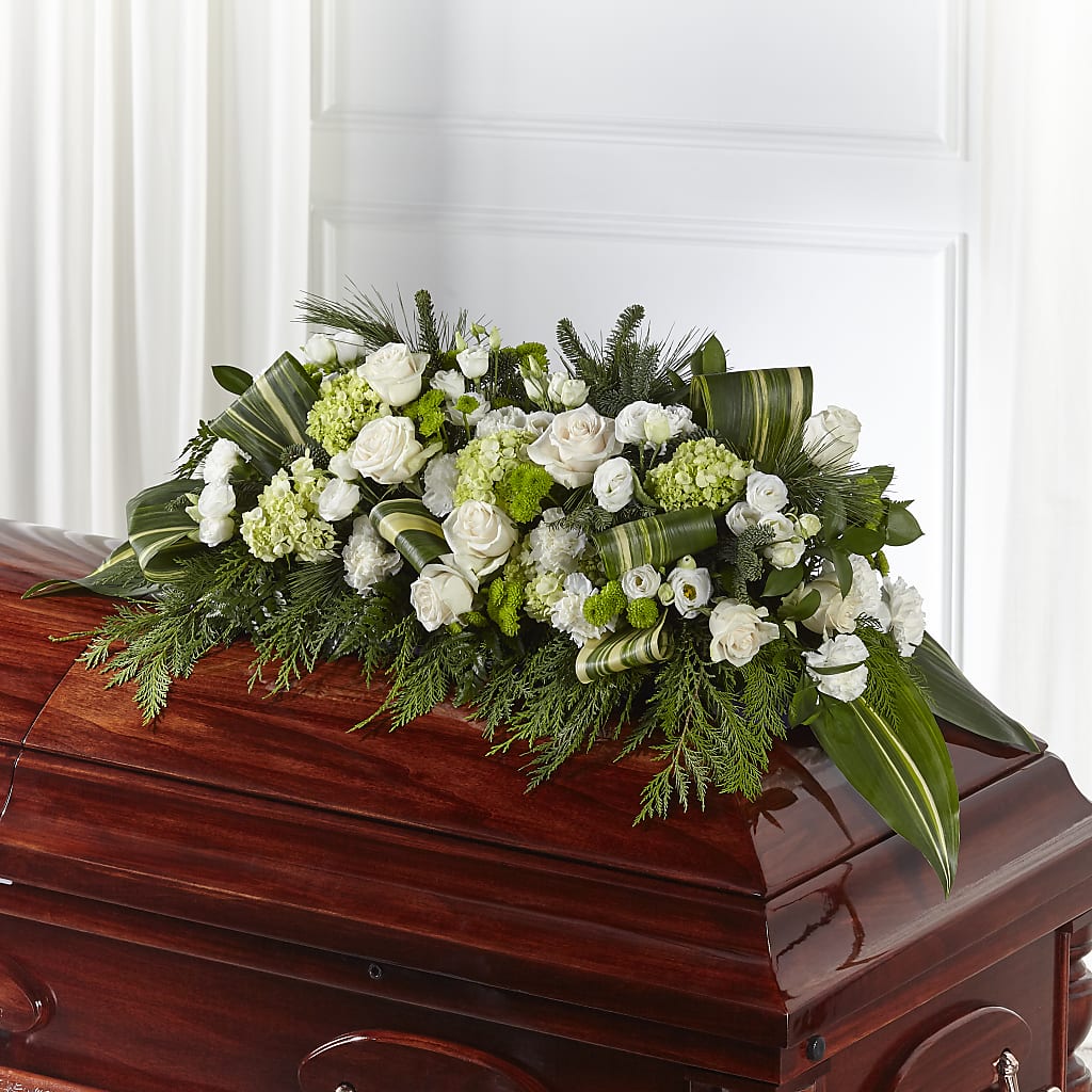 Hopeful Gesture Casket Spray – PAUL'S FLOWERS, Charlottetown PE