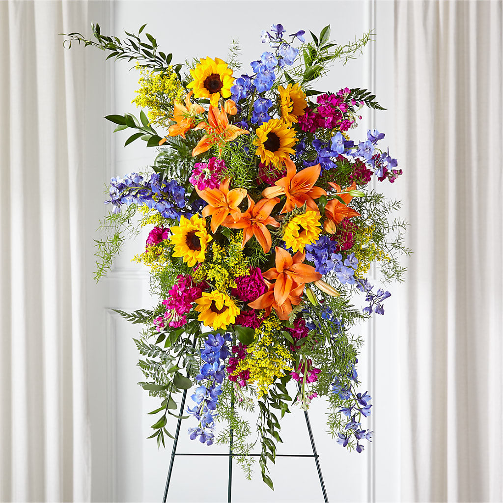 Sunlit Memories Standing Spray (Standard) – PAUL'S FLOWERS, Charlottetown PE