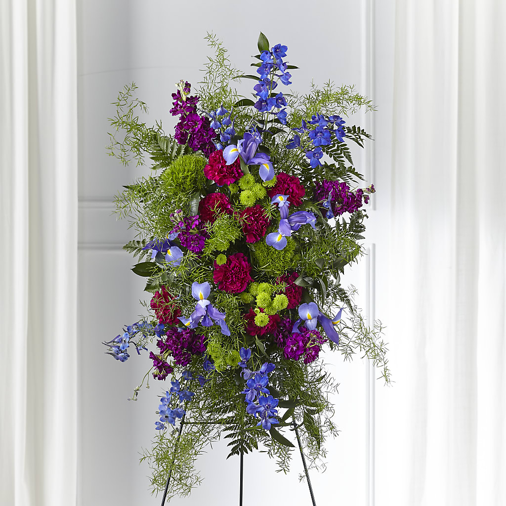 Heavenly Skies Standing Spray – PAUL'S FLOWERS, Charlottetown PE
