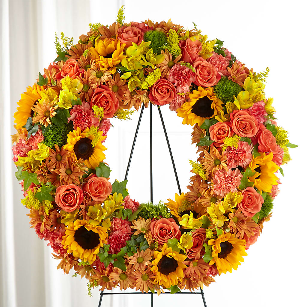 Autumnal Memories Wreath (Standard) – PAUL'S FLOWERS, Charlottetown PE