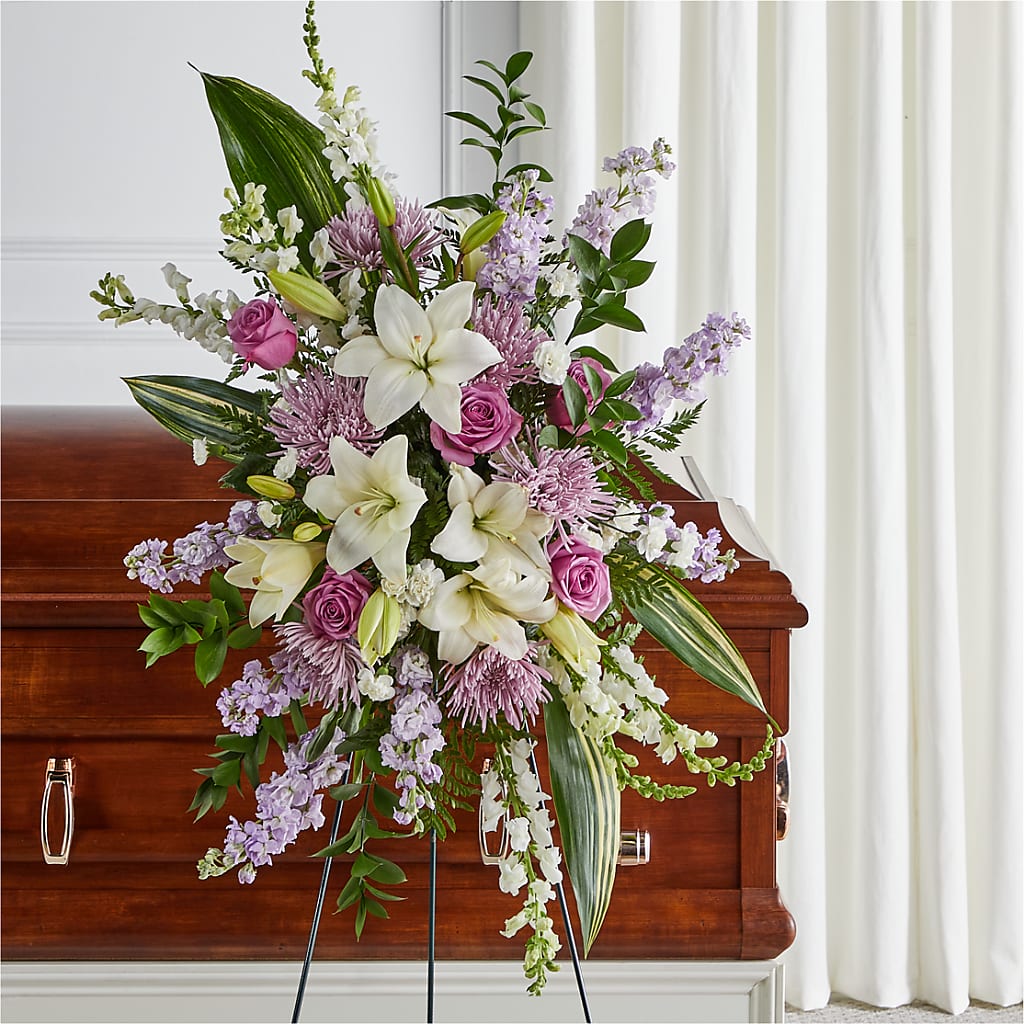 Grateful Hearts Standing Spray – PAUL'S FLOWERS, Charlottetown PE