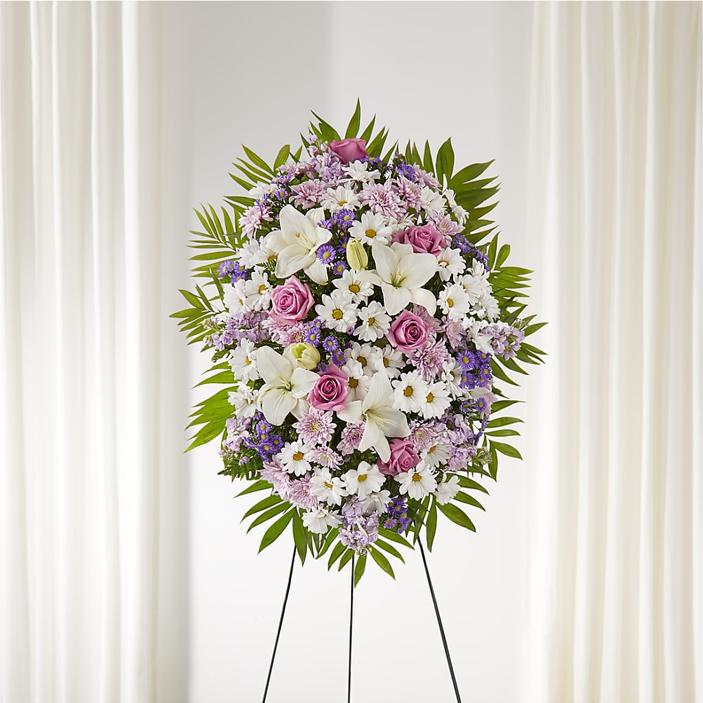 Surrounded by Love Standing Spray – PAUL'S FLOWERS, Charlottetown PE