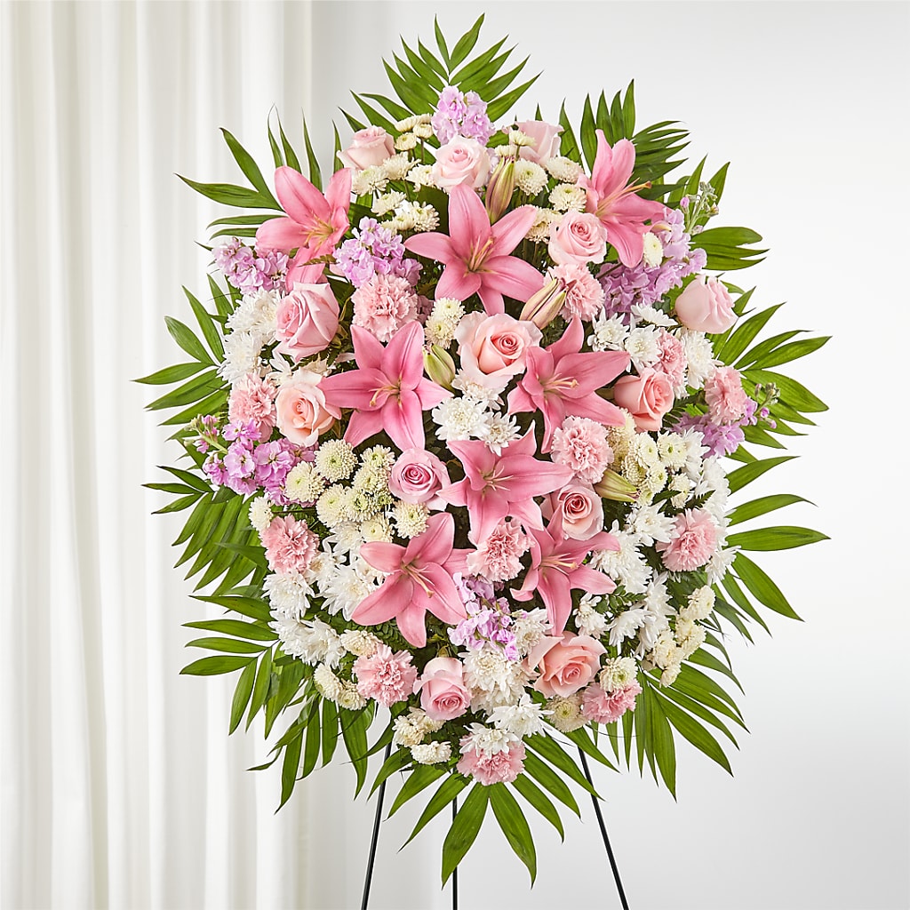Offering Solace Standing Spray – PAUL'S FLOWERS, Charlottetown PE