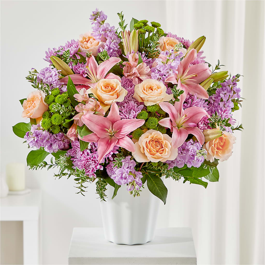 Supportive Embrace Tabletop Basket – PAUL'S FLOWERS, Charlottetown PE