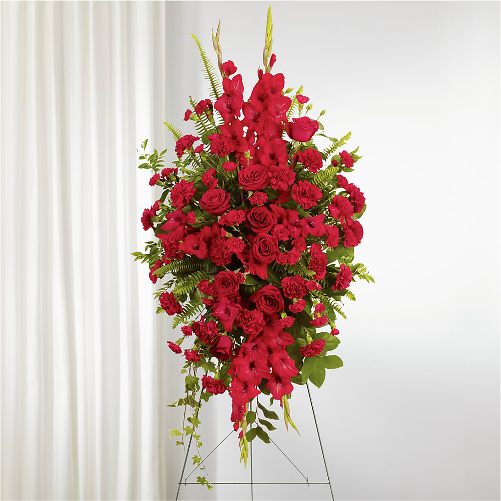 From the Heart Standing Spray – PAUL'S FLOWERS, Charlottetown PE