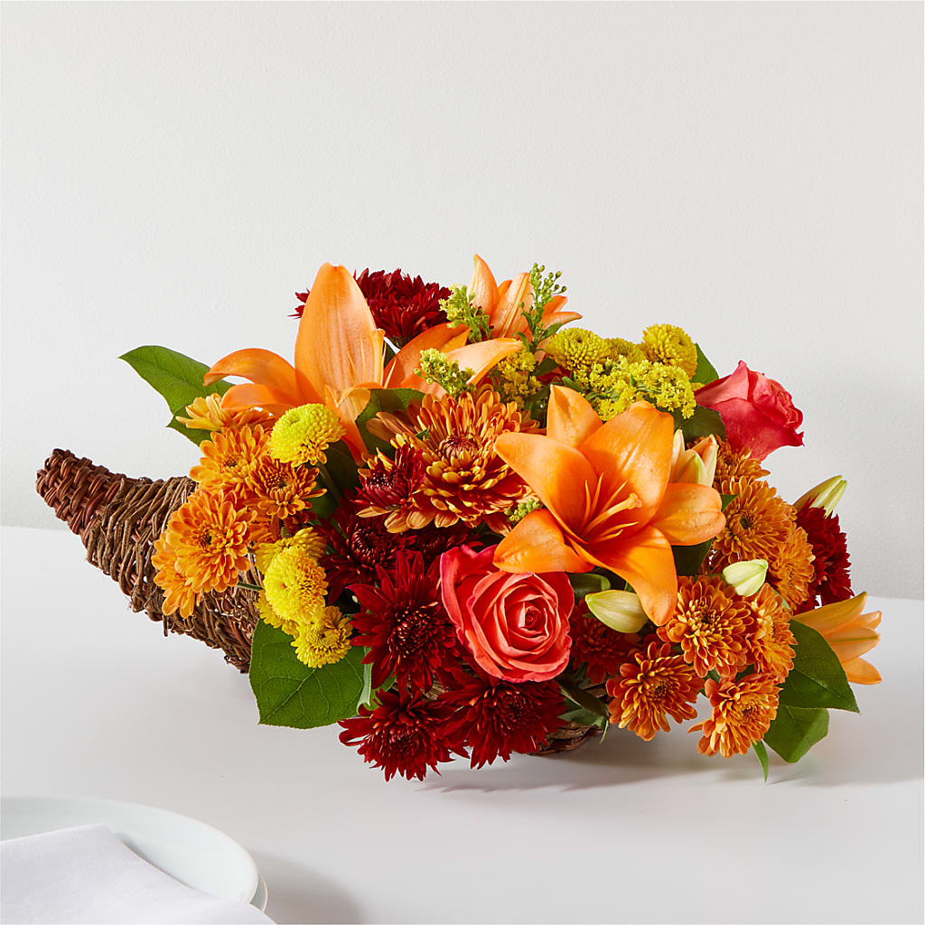 Bouquet of Blessings Cornucopia – PAUL'S FLOWERS, Charlottetown PE