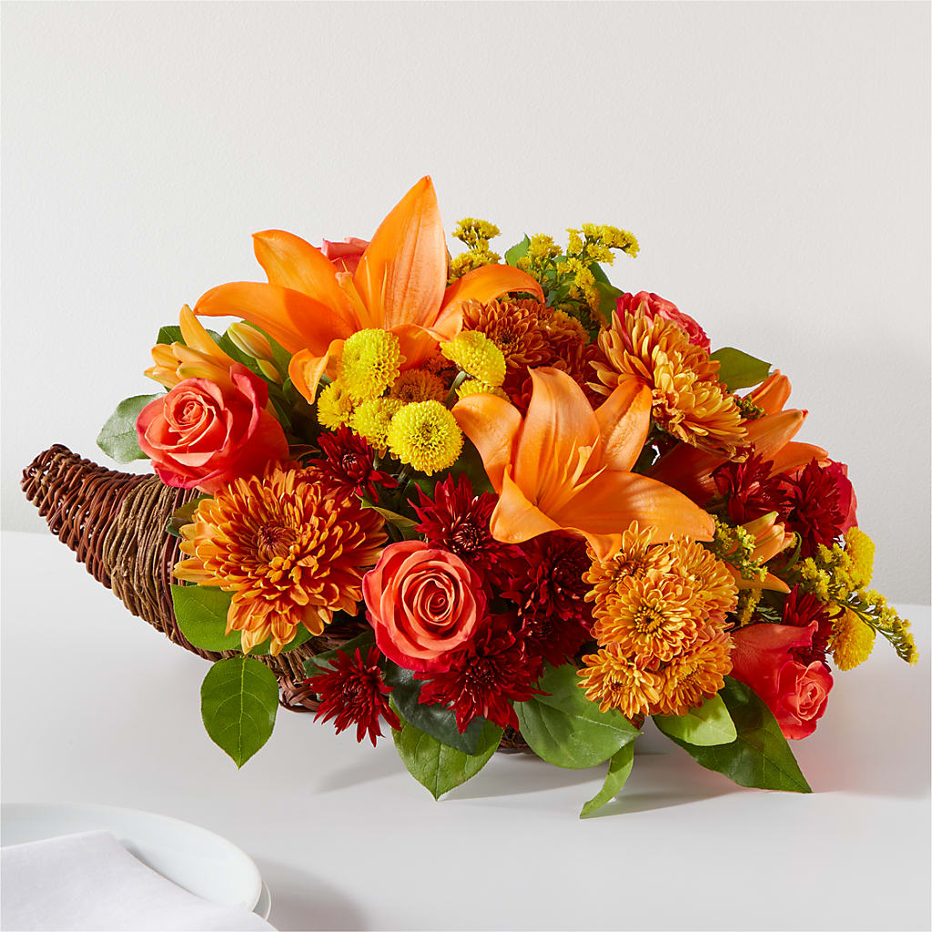 Bouquet of Blessings Cornucopia – PAUL'S FLOWERS, Charlottetown PE