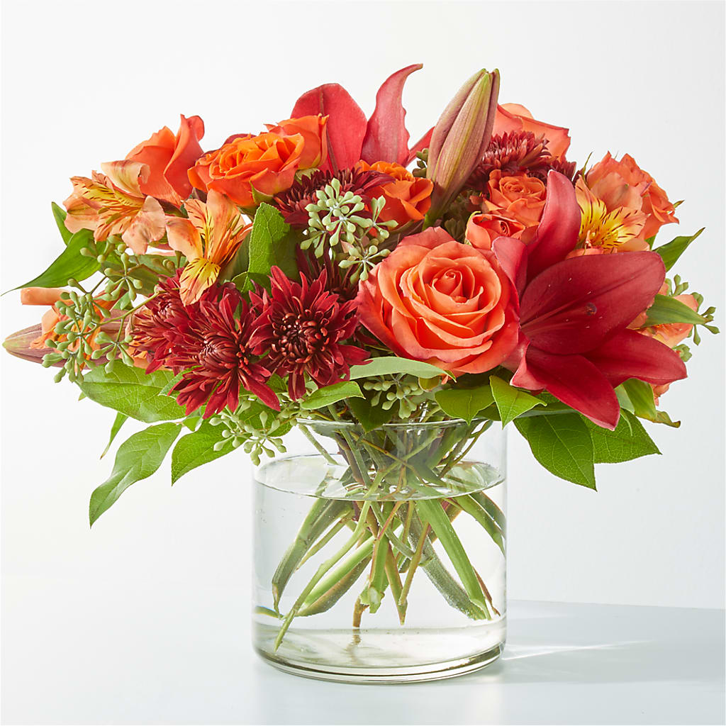 Crimson Leaves Bouquet – PAUL'S FLOWERS, Charlottetown PE