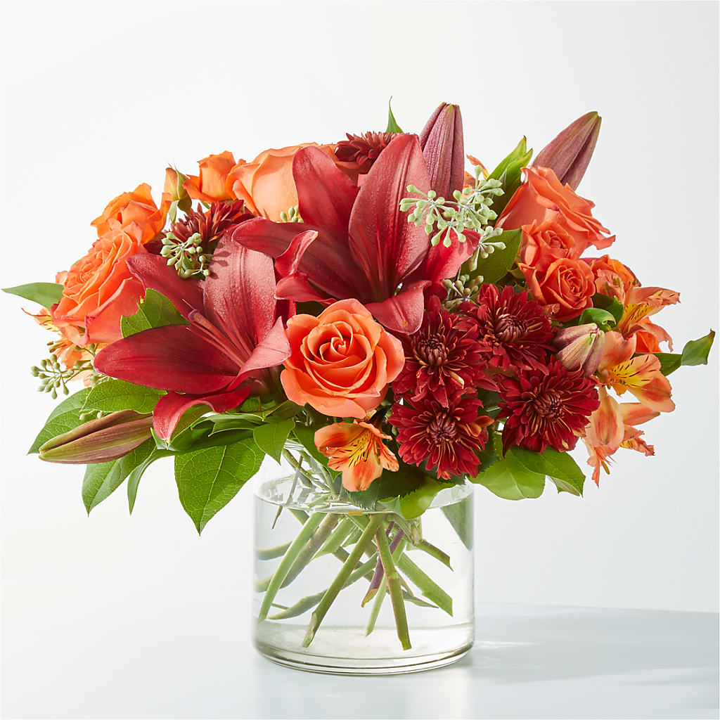 Crimson Leaves Bouquet – PAUL'S FLOWERS, Charlottetown PE