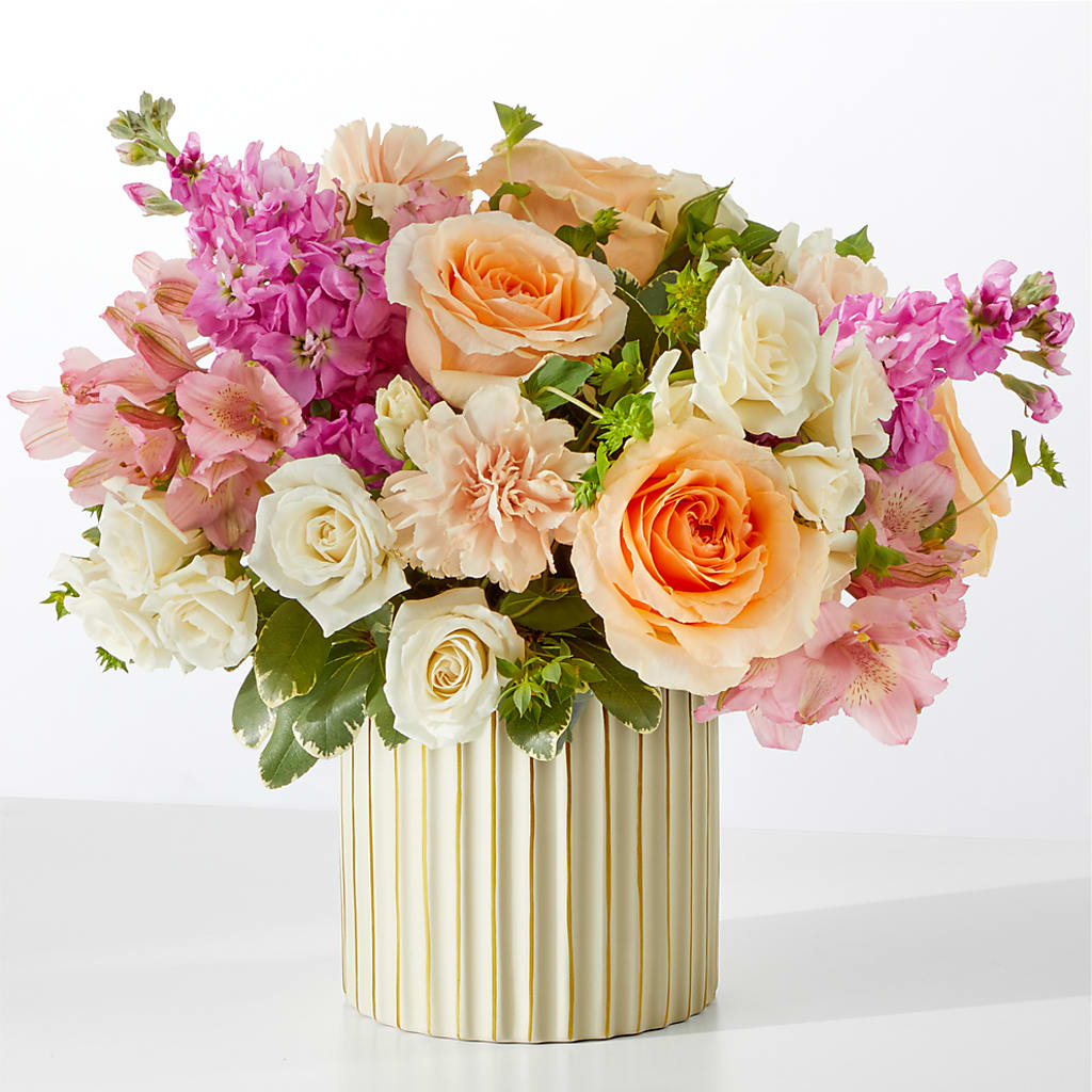 Paradise Bouquet with Ivory Vase – PAUL'S FLOWERS, Charlottetown PE