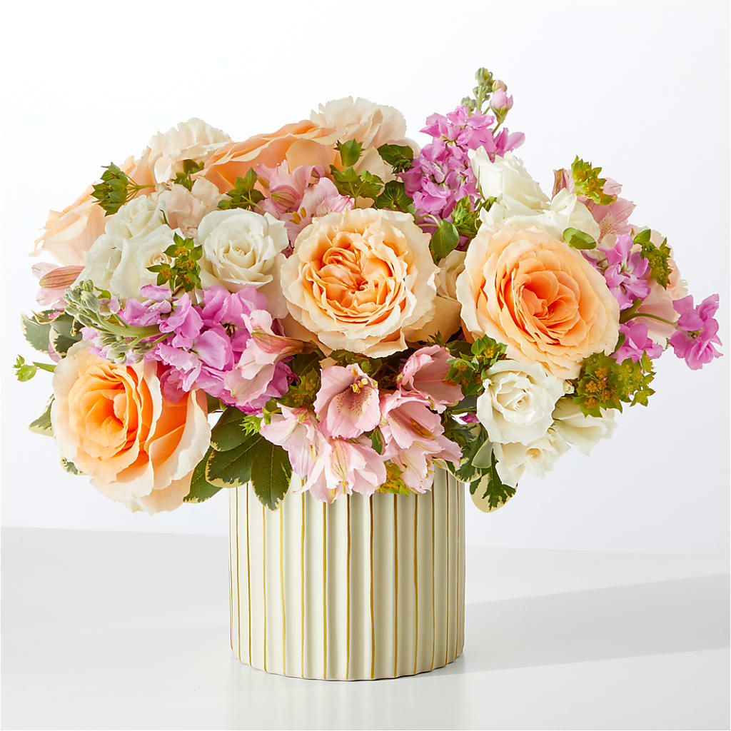 Paradise Bouquet with Ivory Vase – PAUL'S FLOWERS, Charlottetown PE