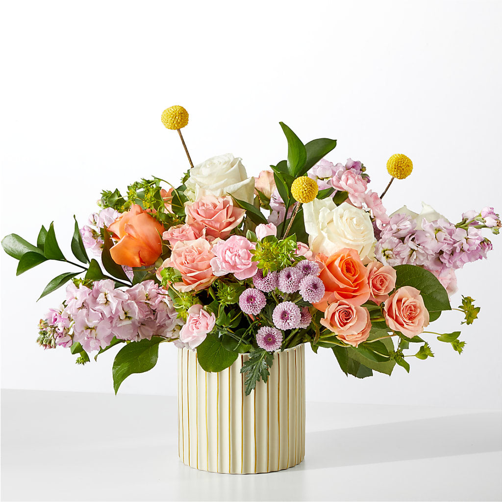French Market Bouquet with Ivory Vase – PAUL'S FLOWERS, Charlottetown PE