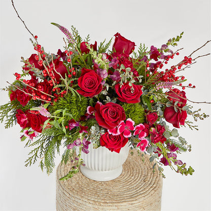 Big Red Bow Bouquet – PAUL'S FLOWERS, Charlottetown PE