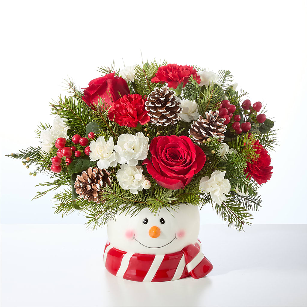 Jolly Snowman Bouquet – PAUL'S FLOWERS, Charlottetown PE