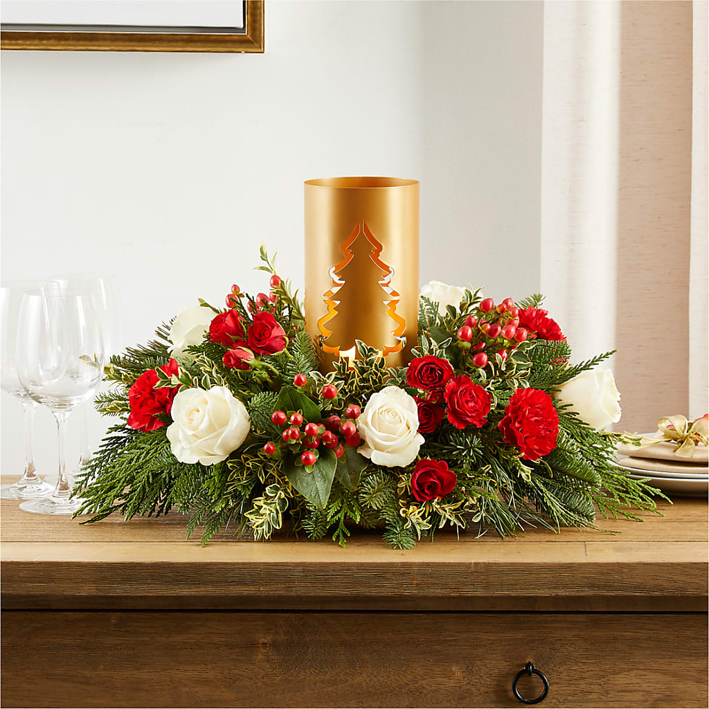 December Dreams Centerpiece – PAUL'S FLOWERS, Charlottetown PE