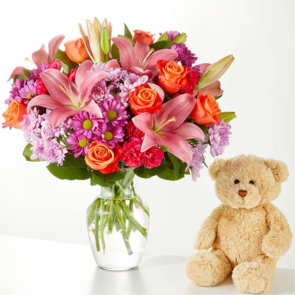 One and Only Bouquet and Bear Bundle – PAUL'S FLOWERS, Charlottetown PE