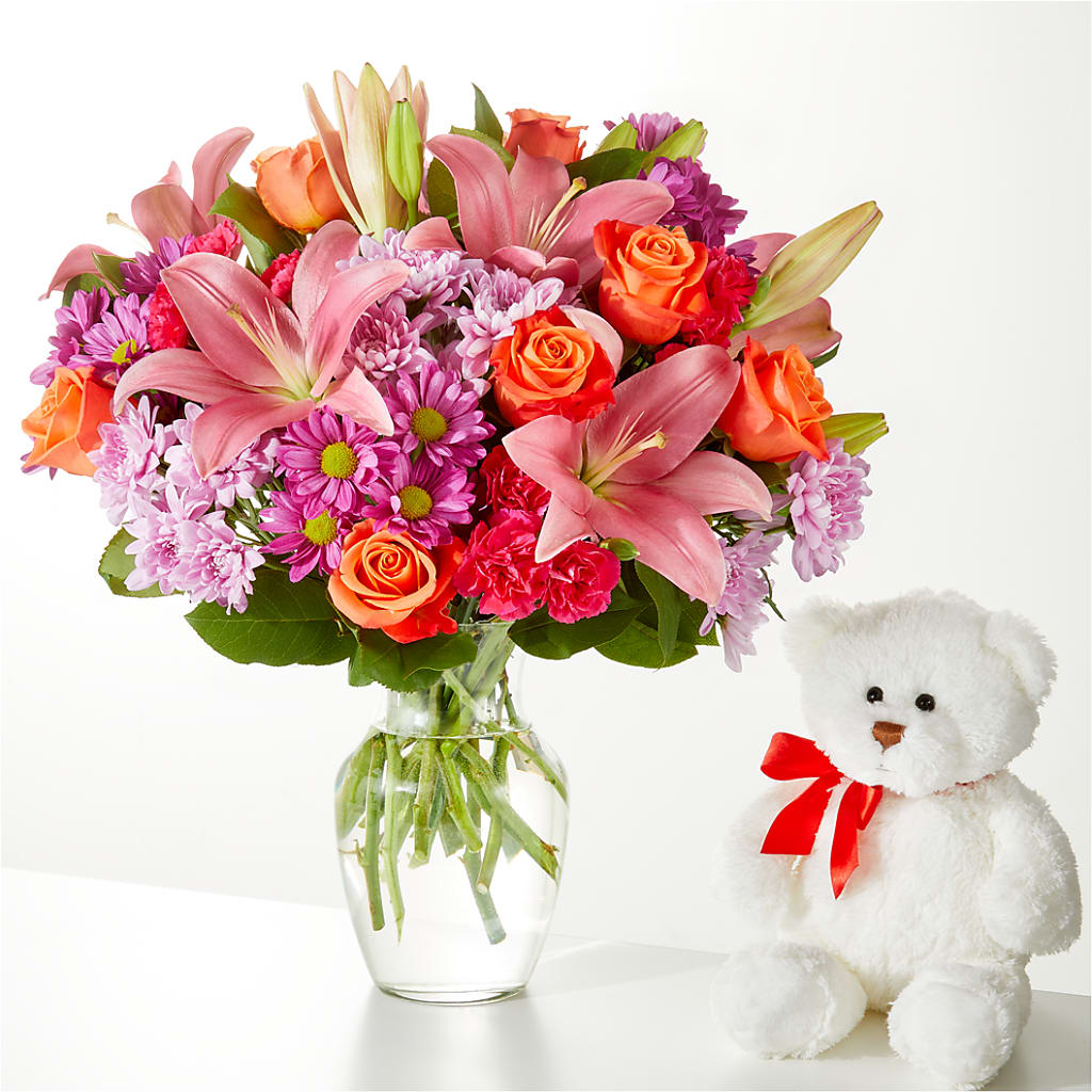 One and Only Bouquet and Bear Bundle – PAUL'S FLOWERS, Charlottetown PE