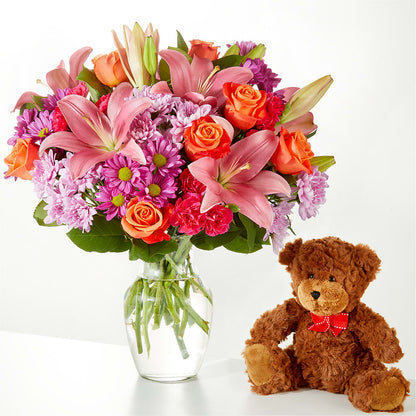 One and Only Bouquet and Bear Bundle – PAUL'S FLOWERS, Charlottetown PE
