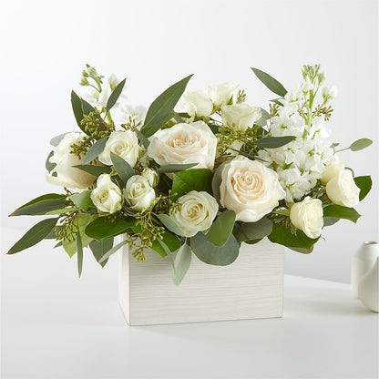 Fresh Linen Box Bouquet – PAUL'S FLOWERS, Charlottetown PE