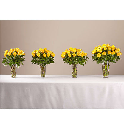 Long Stem Yellow Rose Bouquet – PAUL'S FLOWERS, Charlottetown PE