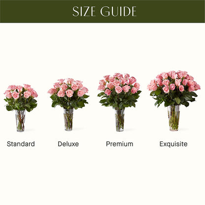 Long Stem Pink Rose Bouquet – PAUL'S FLOWERS, Charlottetown PE