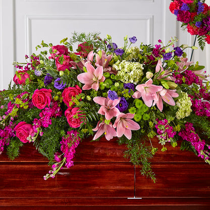 Radiant Tribute Casket Spray – PAUL'S FLOWERS, Charlottetown PE