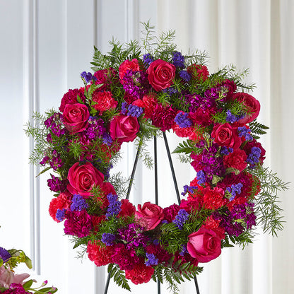 Calming Colors Wreath – PAUL'S FLOWERS, Charlottetown PE