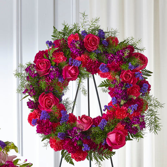 Calming Colors Wreath – PAUL'S FLOWERS, Charlottetown PE