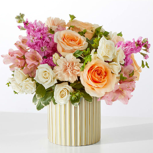 Paradise Bouquet with Ivory Vase – PAUL'S FLOWERS, Charlottetown PE